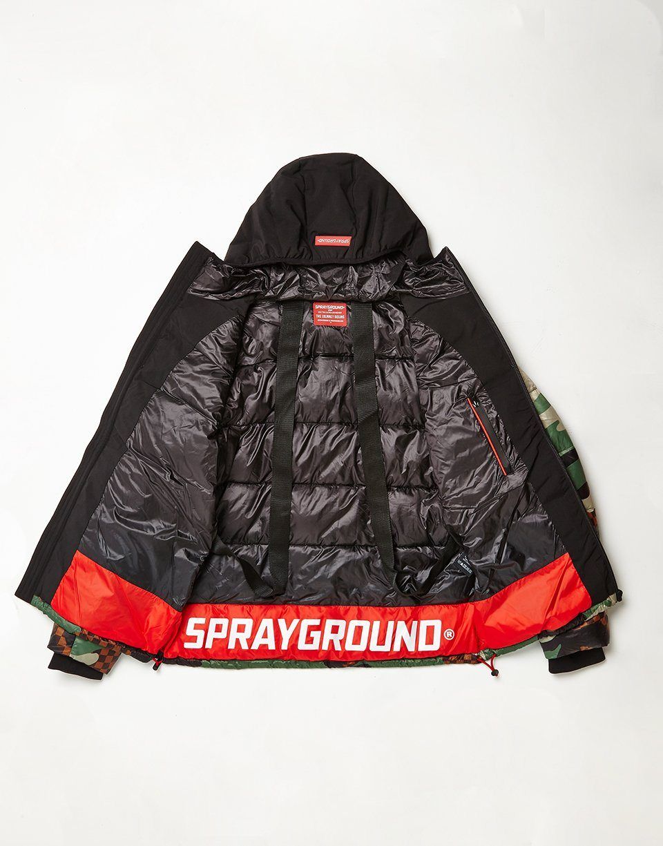 CAMO CHECKERED PUFFER