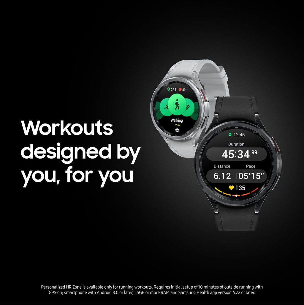 Samsung Galaxy Watch6 Classic Stainless Steel Smartwatch 47mm  Bluetooth - Black - SM-R960NZKAXAA