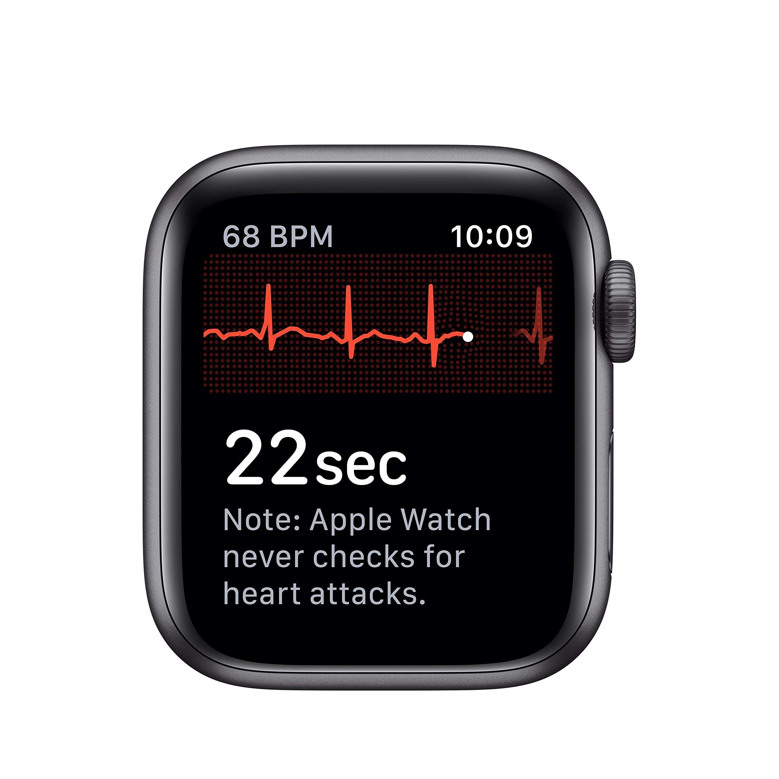 Apple Watch Series 5 (GPS, 40MM) - Space Gray Aluminum Case with Black Sport Band - MWV82LL/A