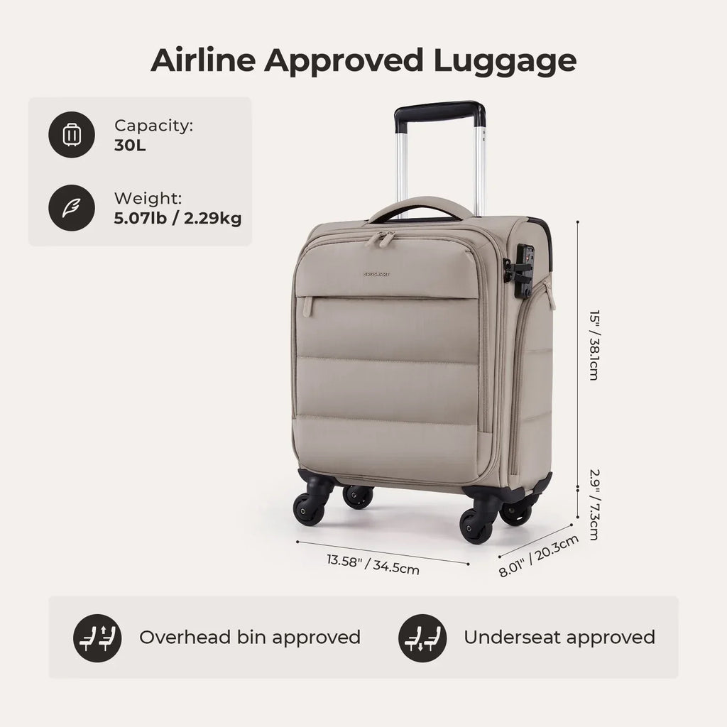 Bagsmart 16" Personal Item Carry on Luggage