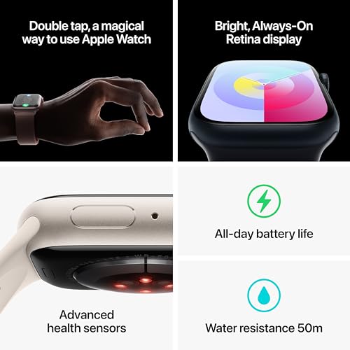 Apple Watch Series 9 GPS + Cellular 41mm Pink Aluminum Case with Light Pink Sport Loop - MRJ13LW/A