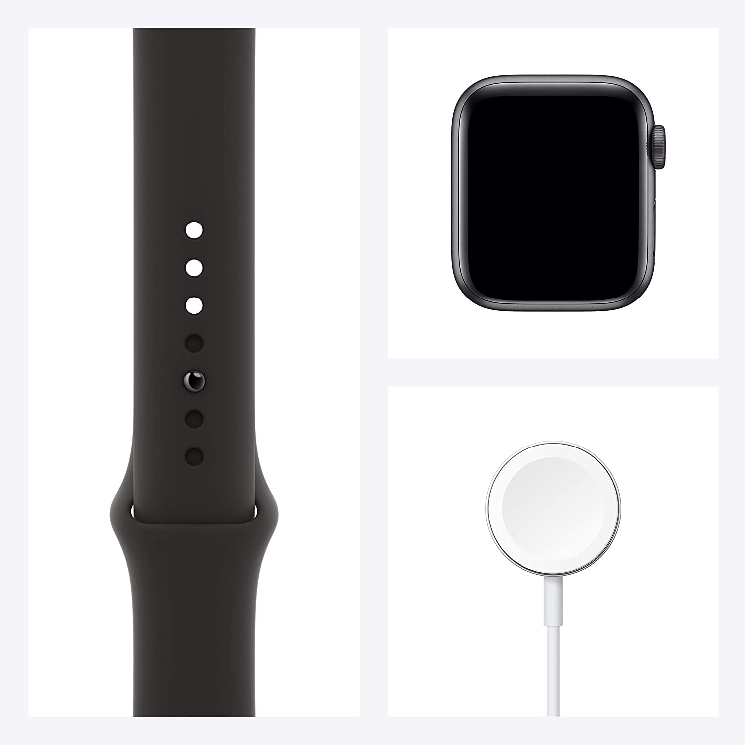 Apple Watch SE (1st Generation) (GPS) ? 40mm ? Space Gray Aluminum Case with Black Sport Band ? MYDP2LL/A