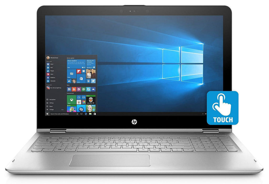 HP Envy x360 ƒ?? 15.6" FHD Touch ƒ?? i7-7500U ƒ?? 16GB RAM ƒ?? 1TB HDD / 128GB SSD ƒ?? Silver ƒ?? 15T-AQ100