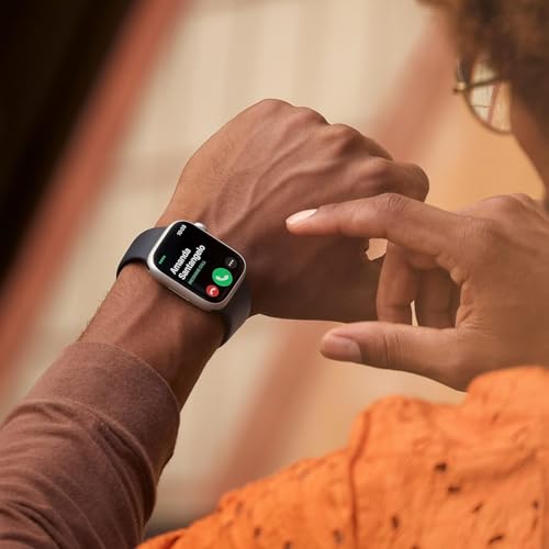 Apple Watch Series 8 (GPS) 41mm  Aluminum Case with White Sport Band - S/M - Silver
