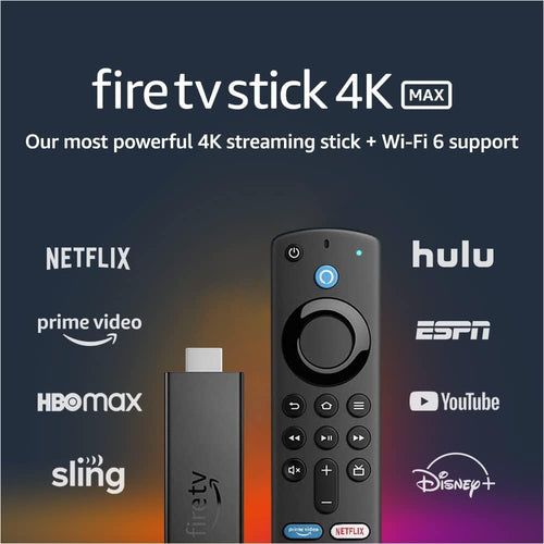 Amazon - Fire TV Stick 4K with Alexa Voice Remote - Streaming Media Player - B08XVYZ1Y5