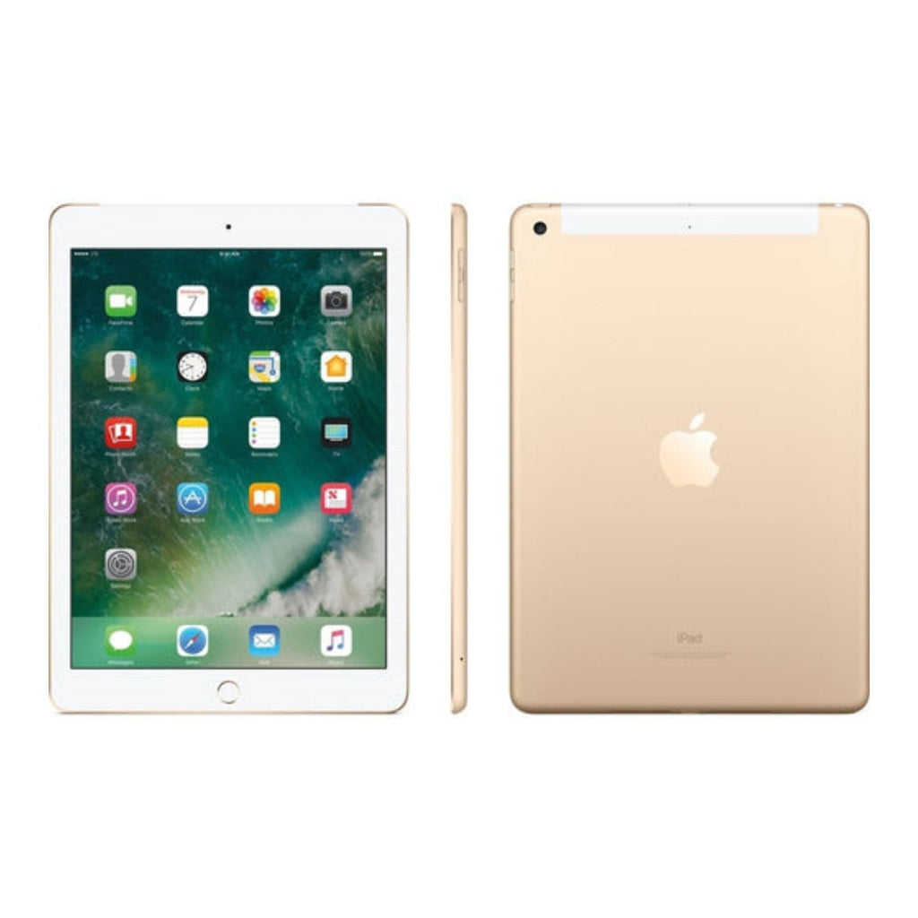 Apple iPad (5th Generation, 2017) ? 9.7" Wi-Fi + Cellular ? 128GB ? Gold ? MPGC2LL/A