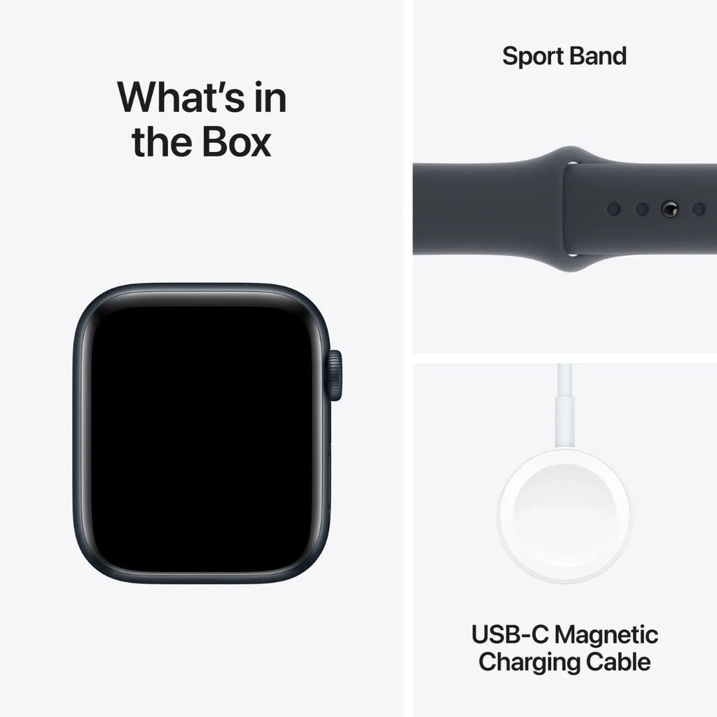Apple Watch SE 2nd Generation (GPS) 44mm Aluminum Case with Midnight Sport Band - M/L - Midnight
