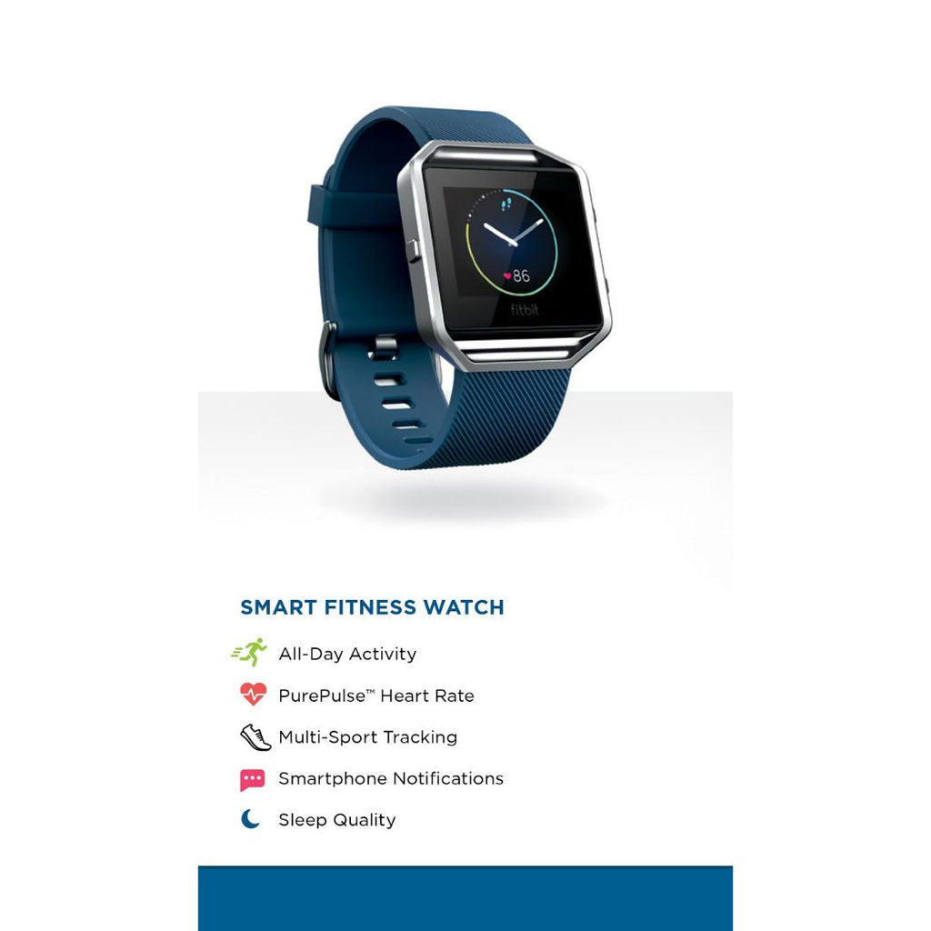 Fitbit Blaze Smart Fitness Watch ƒ?? Small Blue Band ƒ?? FB502SBUS