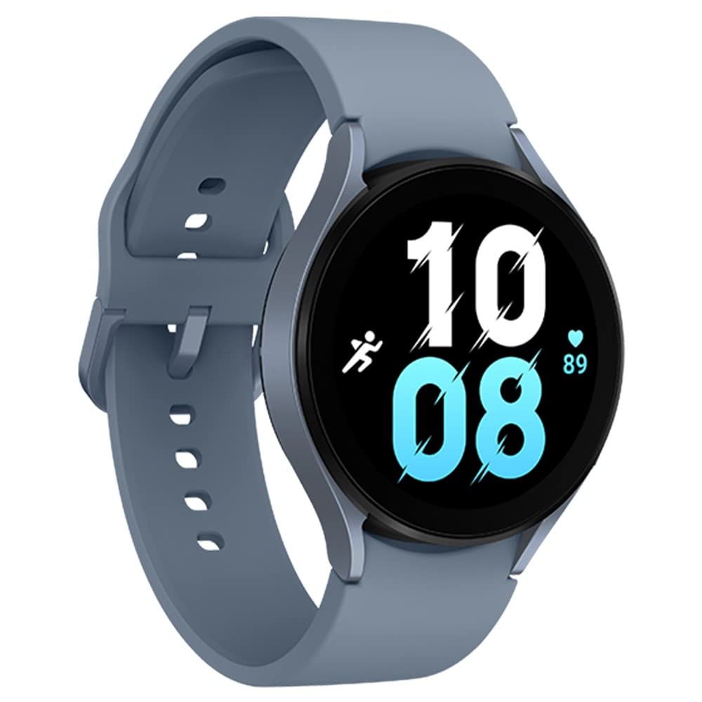 SAMSUNG Galaxy Watch 5 (44mm, WIFI + 4G LTE) 1.4'' Super AMOLED Smartwatch GPS Bluetooth w/ Advanced Sleep Coaching, Bioactive Sensor, Water Resistant R915U (Fast Charger Bundle, Sapphire) - SM-R915UZBAXAA