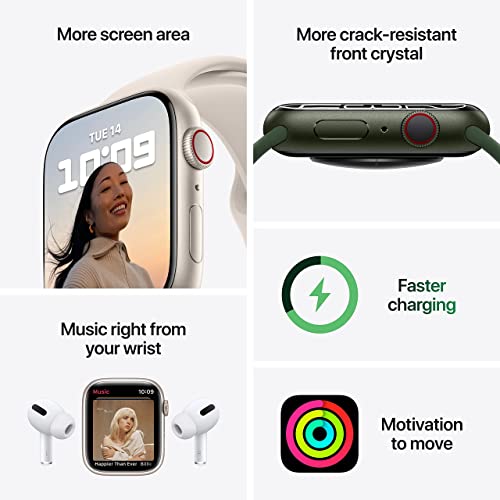 Apple Watch Series 7 (GPS + Cellular, 41mm) Silver Stainless Steel Case with Silver Milanese Loop - MKHF3LL/A