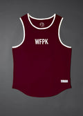 Men's Performance Tank Crimson Red W/ Off White Border (SALE)