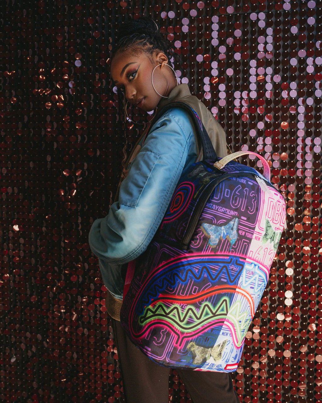 NEON BUTTERFLY BACKPACK