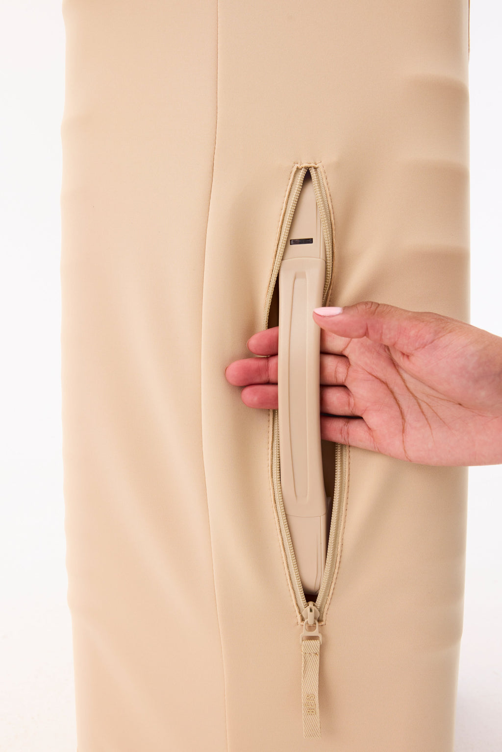 The Large Check-In Luggage Cover in Beige