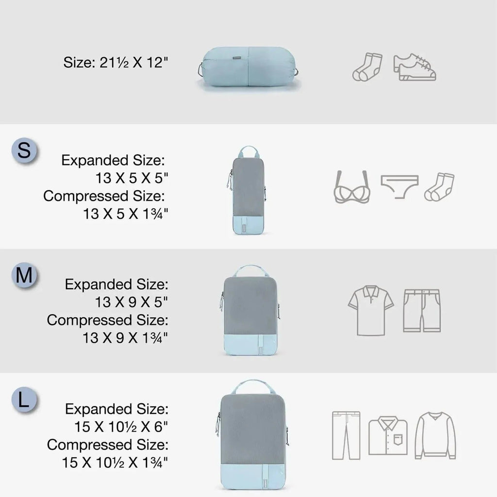 Compression Packing Cubes Part of Faro Travel Set