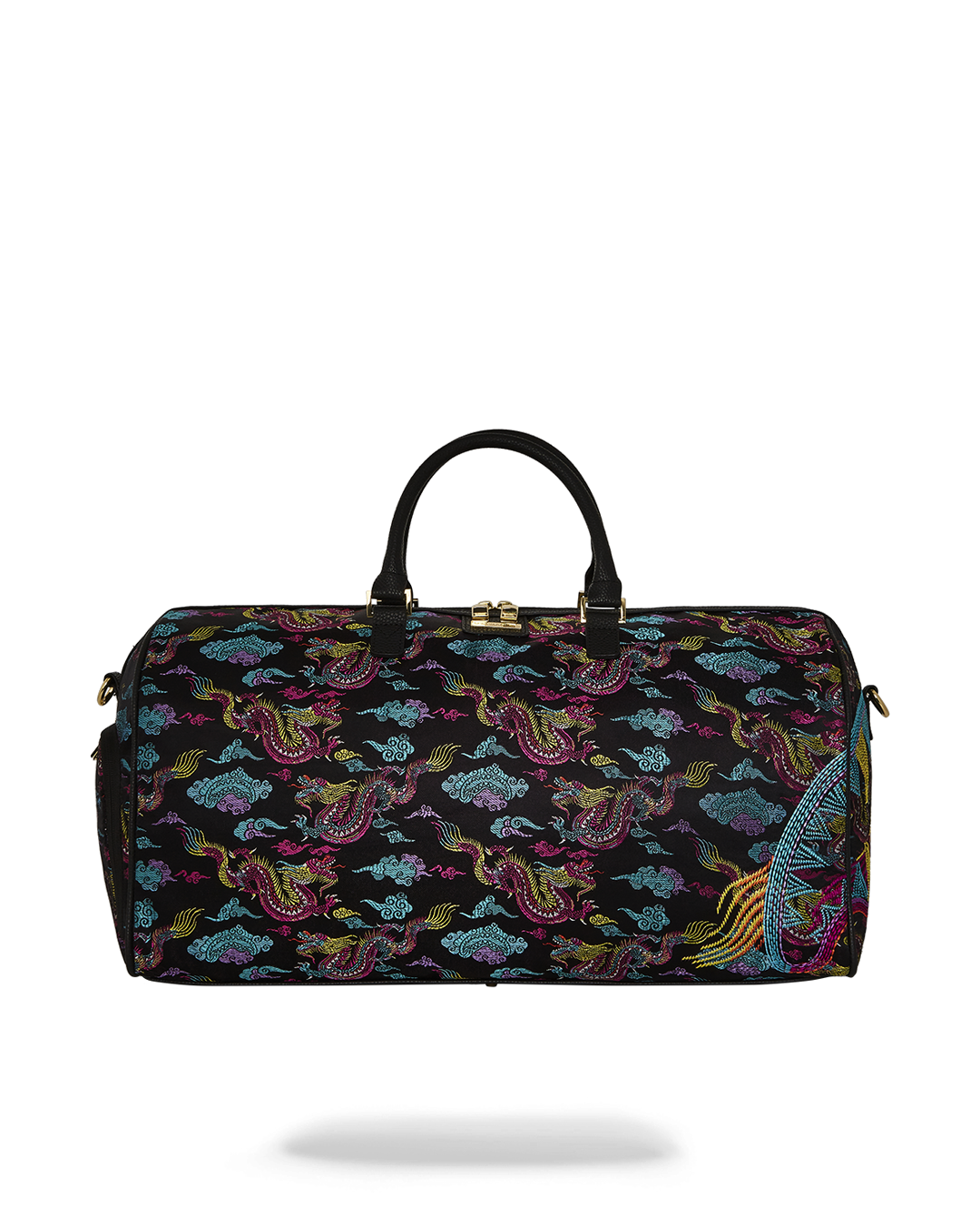 EMBROIDERED DRAGONS DUFFLE