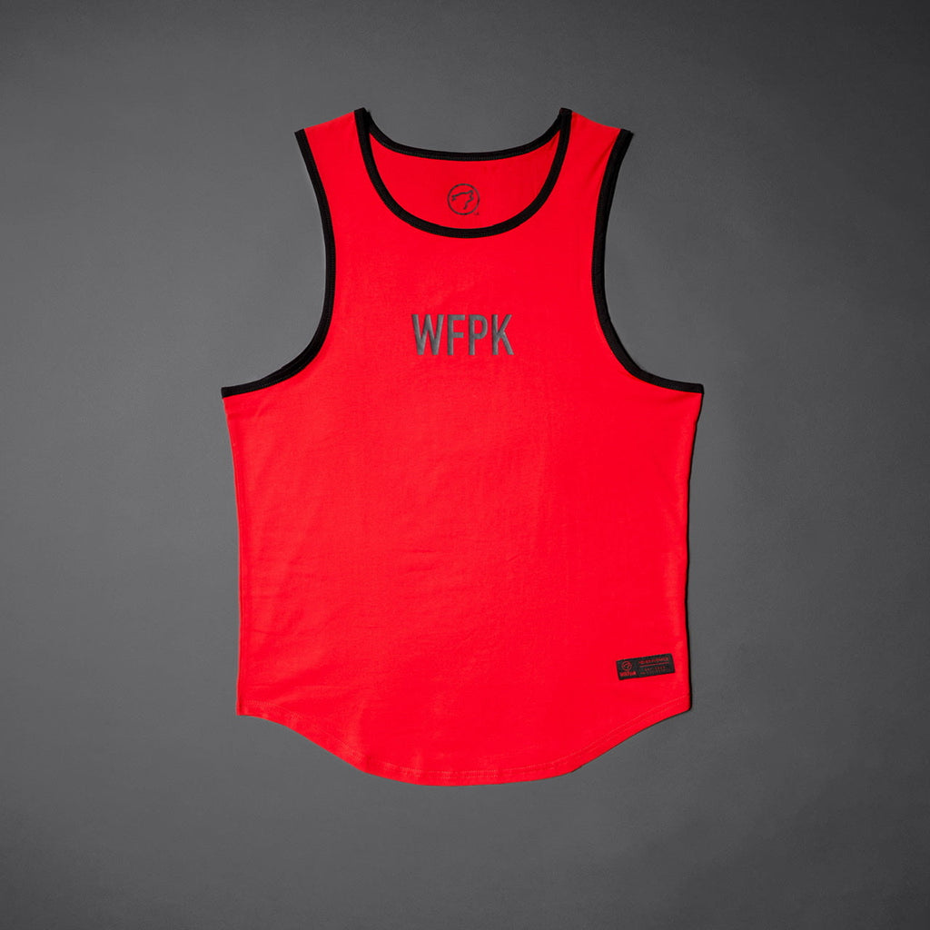 Men's Performance Tank Savage Red w/ Black Border (SALE)