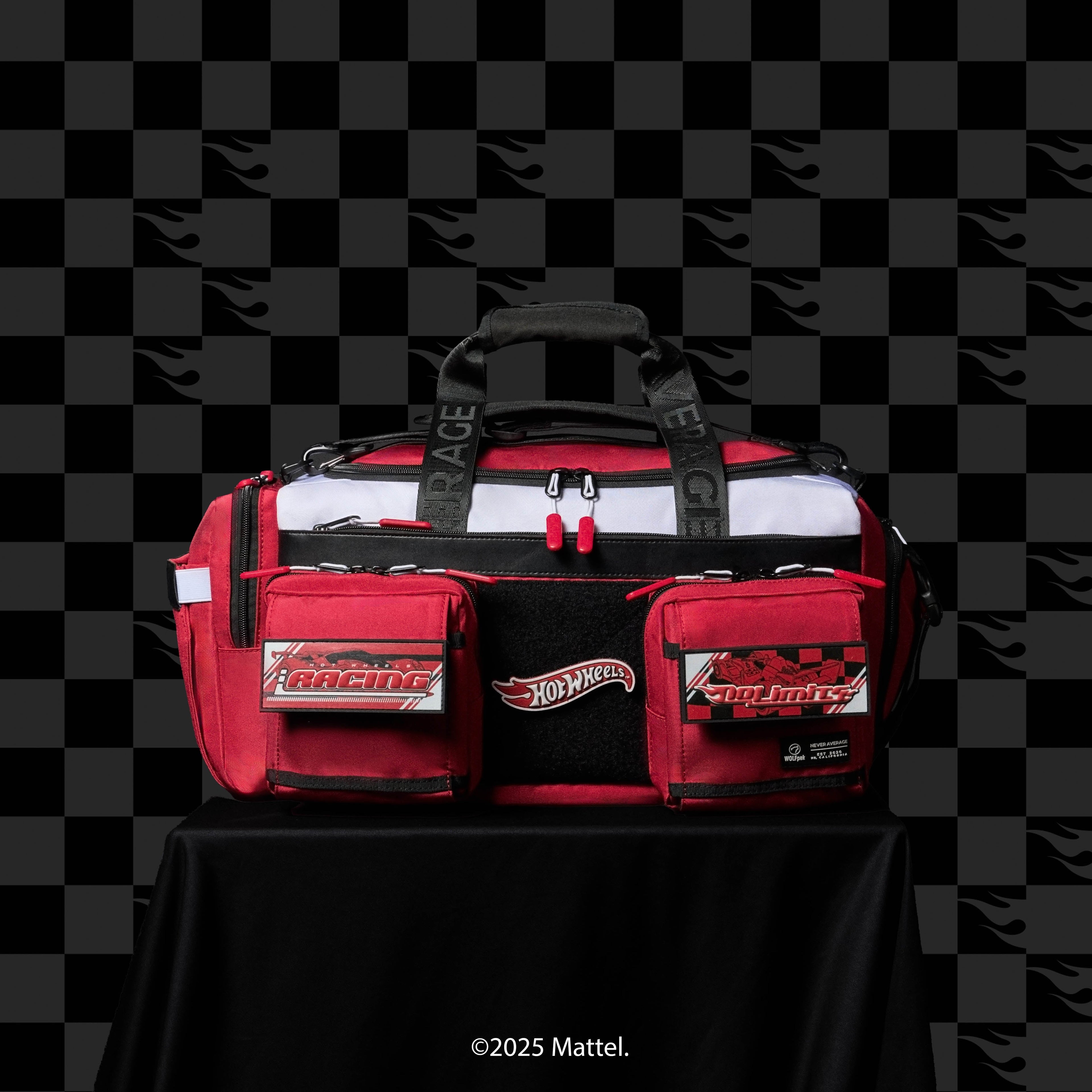 30L Perfect Duffle Bag Hot Wheels Racing