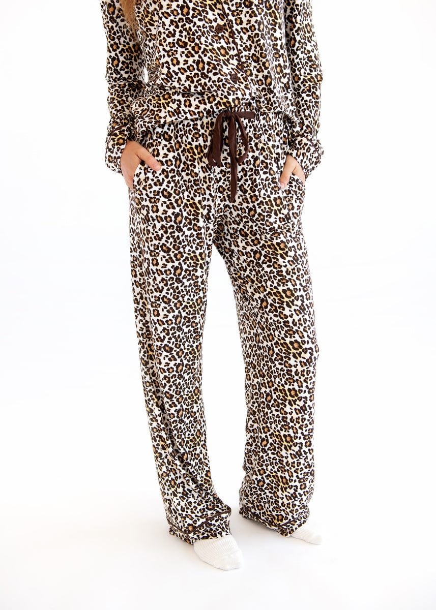 Middle of the Night Button Up - Leopard