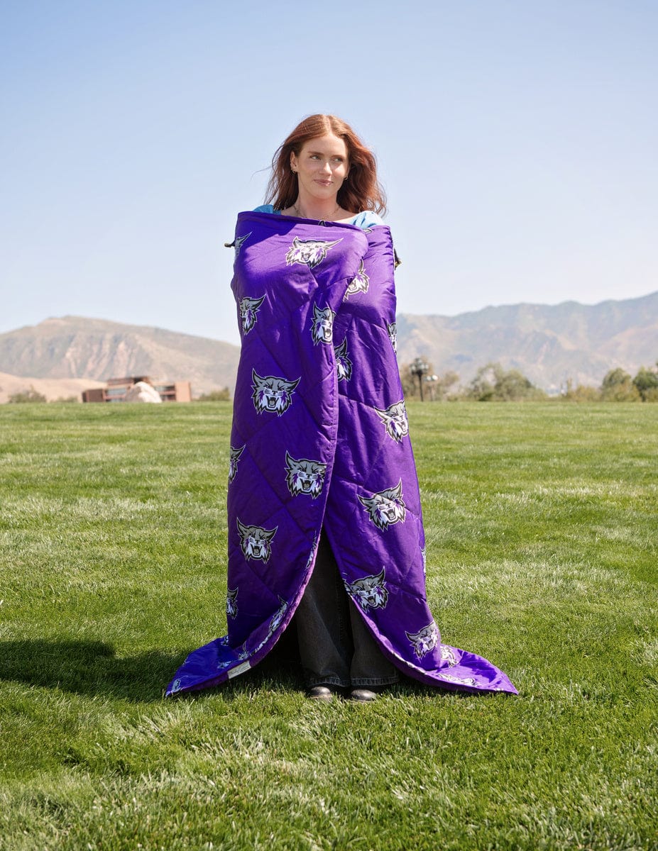 Weber State Wildcats Hooded Stadium Blanket - Everywhere Blanket