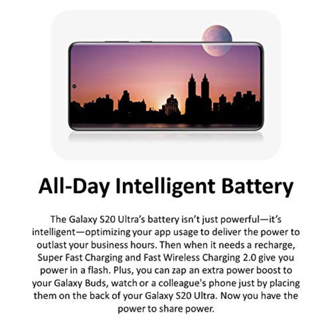 Verizon Samsung Galaxy S20 Ultra 5G - 128GB - Cosmic Gray - SM-G988UZAAVZW