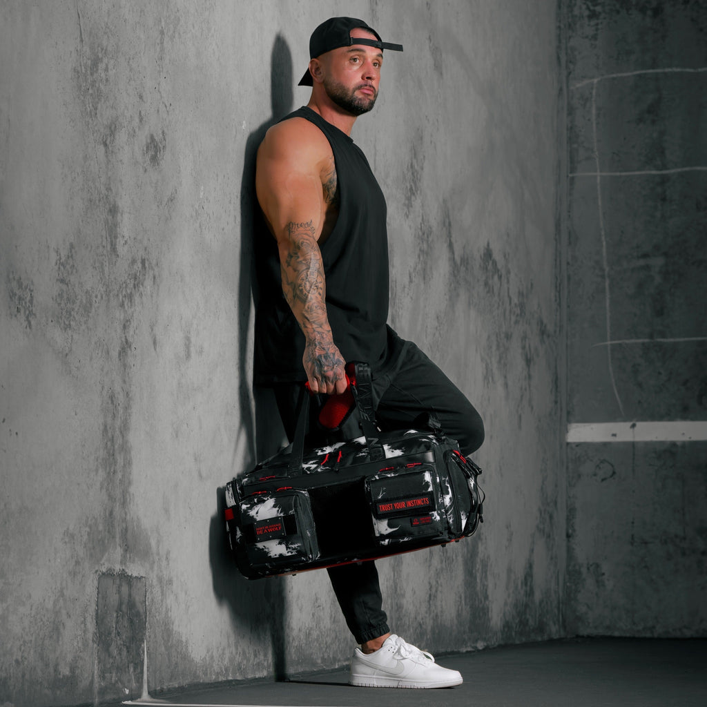 40L Ultimate Duffle Bag Black Lightning Immortal Red (SALE)