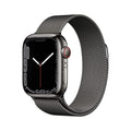 Apple Watch Series 7 41MM GPS+CEL Graphite Stainless Steel W/ Graph Mil Loop - MKHK3LL/A