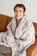 Hugs Tranquil Dove Blanket