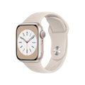 Apple Watch Series 8 [GPS, 45mm] - Starlight Aluminum Case with Starlight Sport Band, M/L - MNUQ3LL/A
